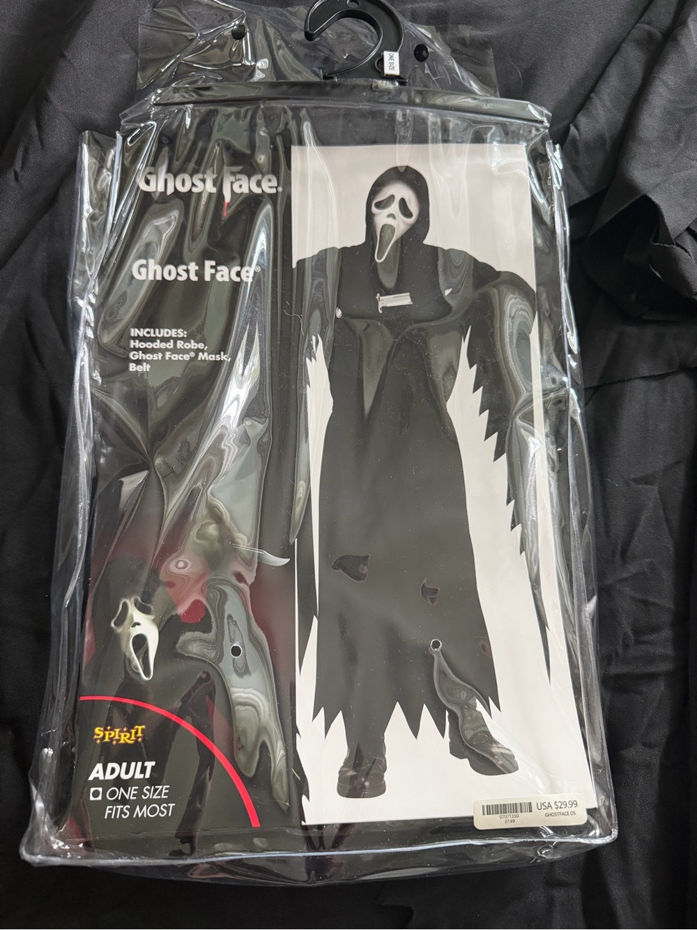 Ghostface Costume with Mask Adult OS - Picture 2 of 6
